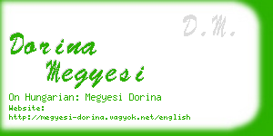 dorina megyesi business card